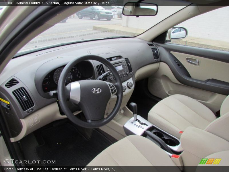 Laguna Sand Metallic / Beige 2008 Hyundai Elantra GLS Sedan