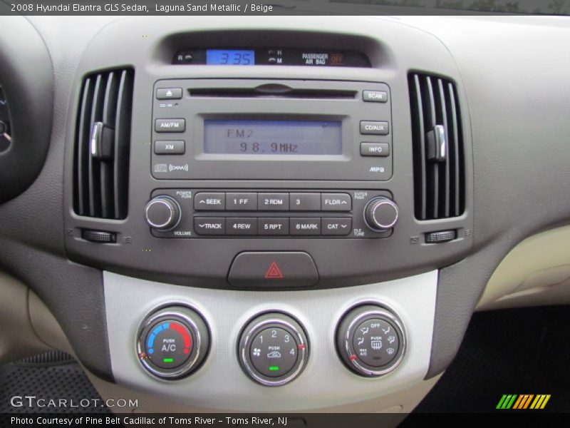 Laguna Sand Metallic / Beige 2008 Hyundai Elantra GLS Sedan