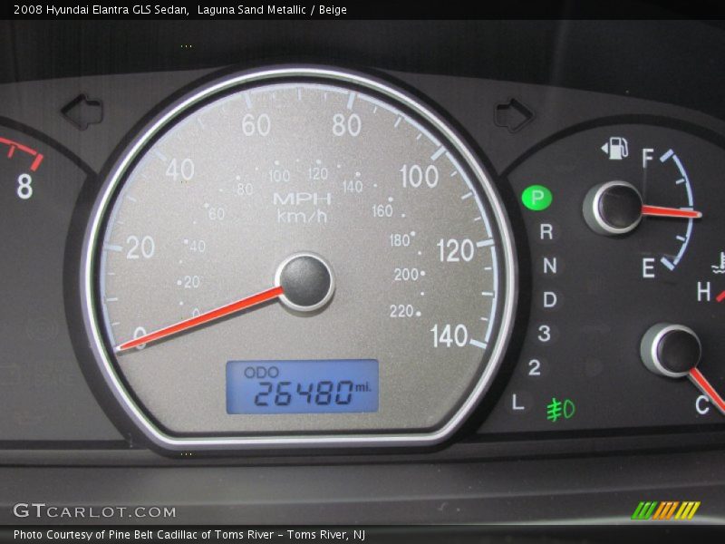 Laguna Sand Metallic / Beige 2008 Hyundai Elantra GLS Sedan