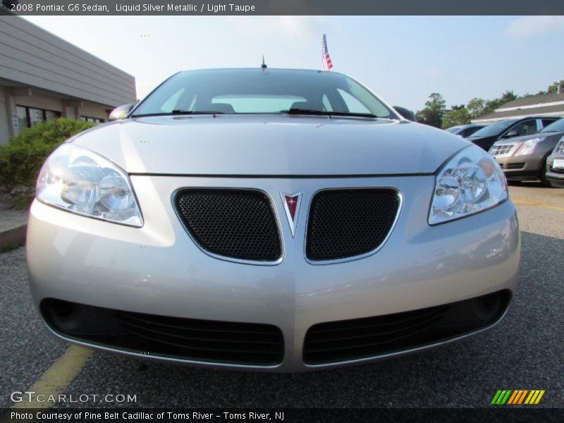 Liquid Silver Metallic / Light Taupe 2008 Pontiac G6 Sedan