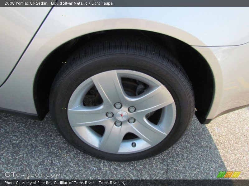 Liquid Silver Metallic / Light Taupe 2008 Pontiac G6 Sedan