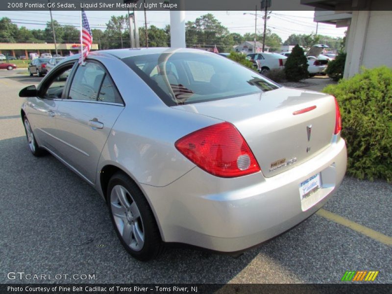 Liquid Silver Metallic / Light Taupe 2008 Pontiac G6 Sedan