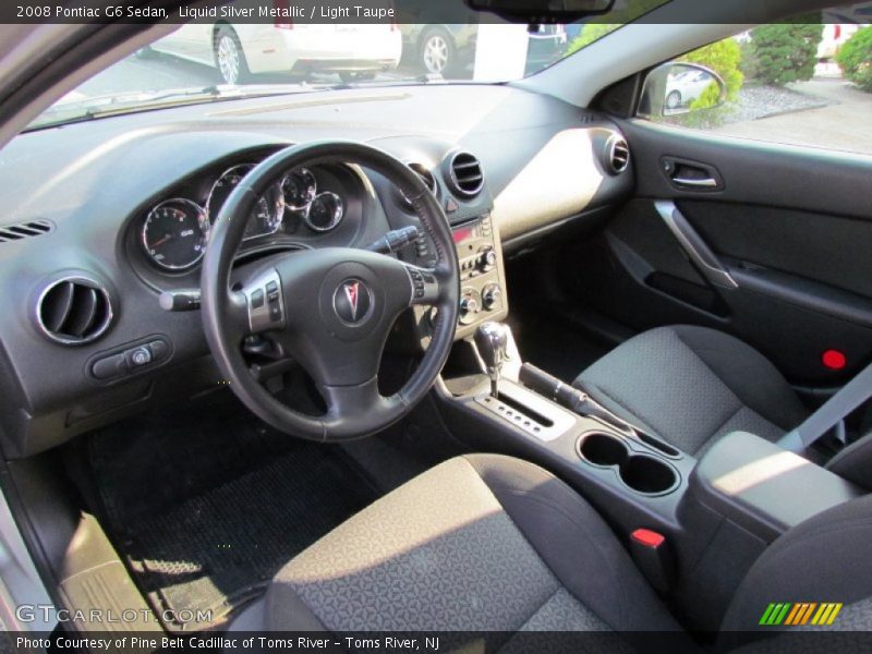 Liquid Silver Metallic / Light Taupe 2008 Pontiac G6 Sedan