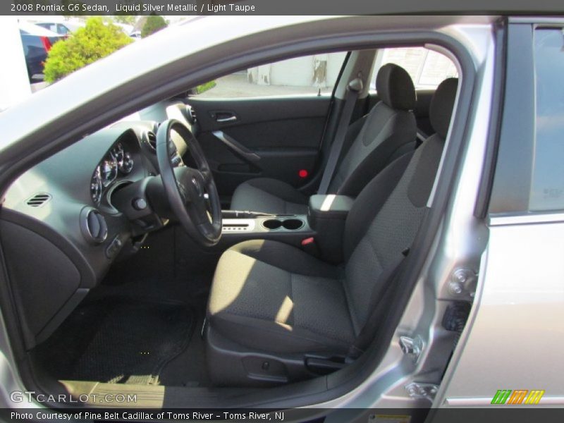 Liquid Silver Metallic / Light Taupe 2008 Pontiac G6 Sedan