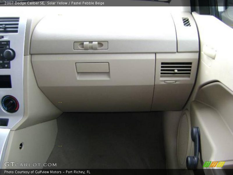 Solar Yellow / Pastel Pebble Beige 2007 Dodge Caliber SE