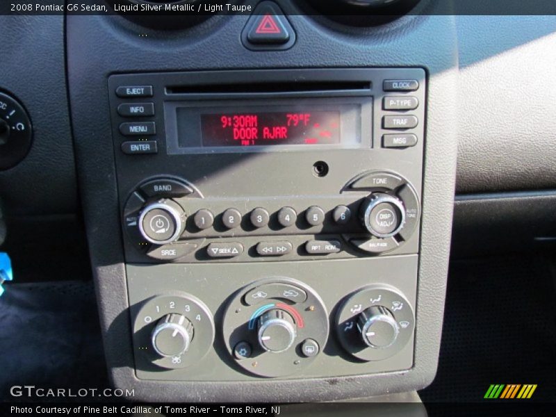 Liquid Silver Metallic / Light Taupe 2008 Pontiac G6 Sedan