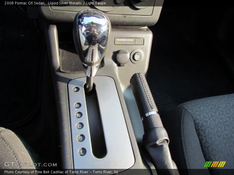 Liquid Silver Metallic / Light Taupe 2008 Pontiac G6 Sedan