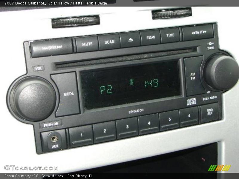 Solar Yellow / Pastel Pebble Beige 2007 Dodge Caliber SE