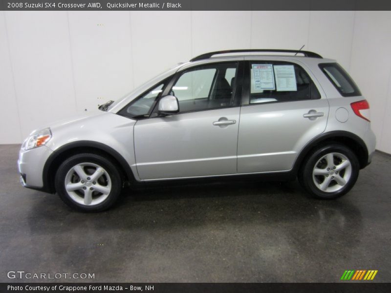 Quicksilver Metallic / Black 2008 Suzuki SX4 Crossover AWD