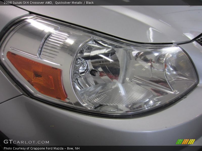 Quicksilver Metallic / Black 2008 Suzuki SX4 Crossover AWD
