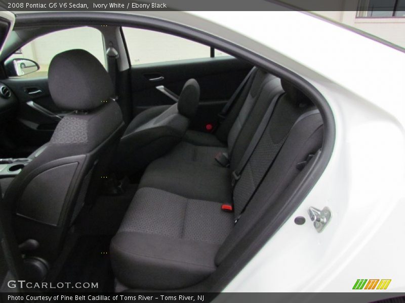 Ivory White / Ebony Black 2008 Pontiac G6 V6 Sedan
