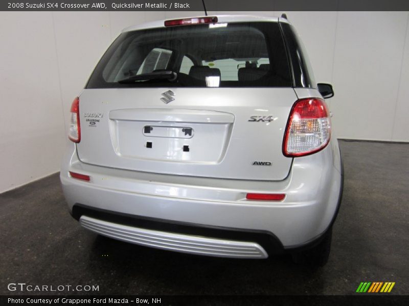 Quicksilver Metallic / Black 2008 Suzuki SX4 Crossover AWD