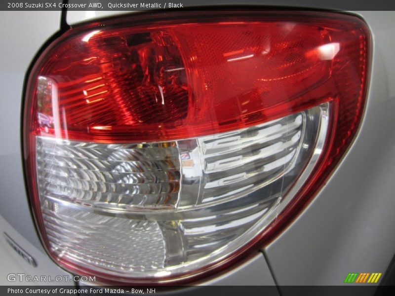 Quicksilver Metallic / Black 2008 Suzuki SX4 Crossover AWD