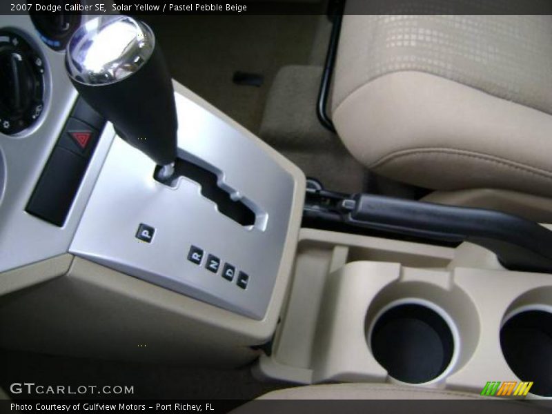 Solar Yellow / Pastel Pebble Beige 2007 Dodge Caliber SE