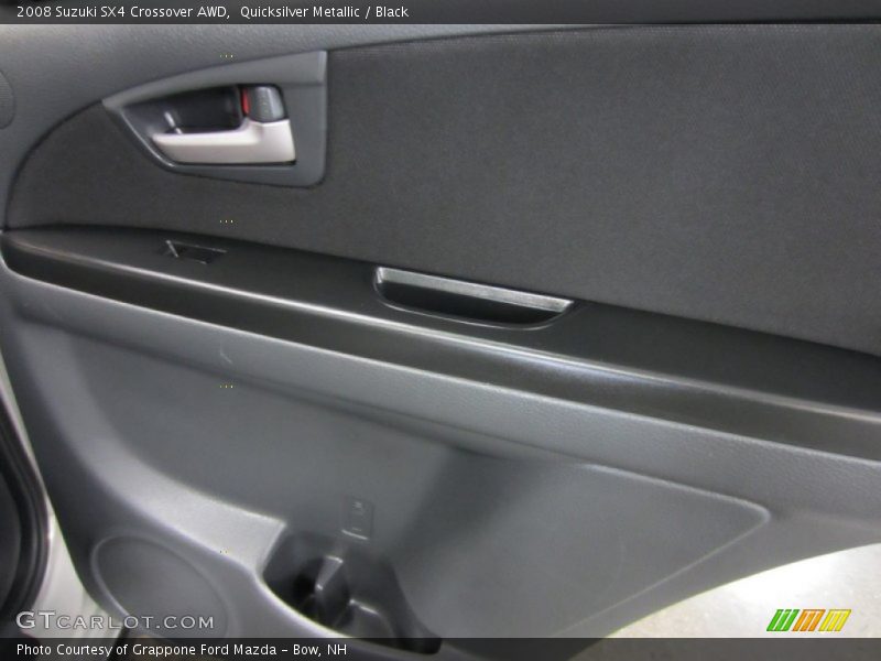 Quicksilver Metallic / Black 2008 Suzuki SX4 Crossover AWD