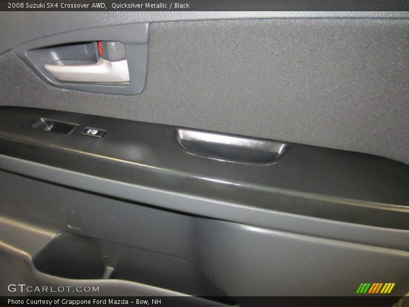 Quicksilver Metallic / Black 2008 Suzuki SX4 Crossover AWD