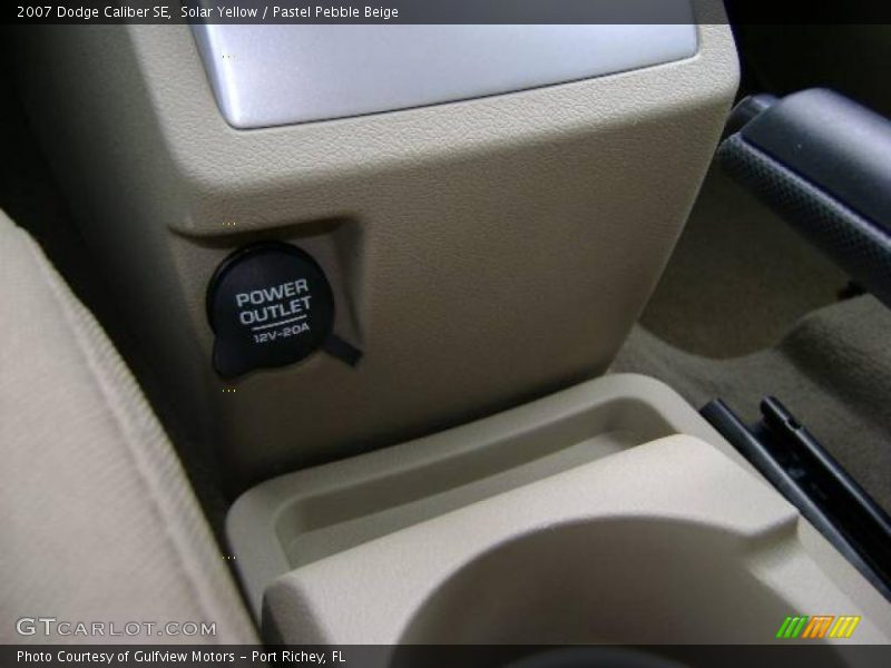 Solar Yellow / Pastel Pebble Beige 2007 Dodge Caliber SE