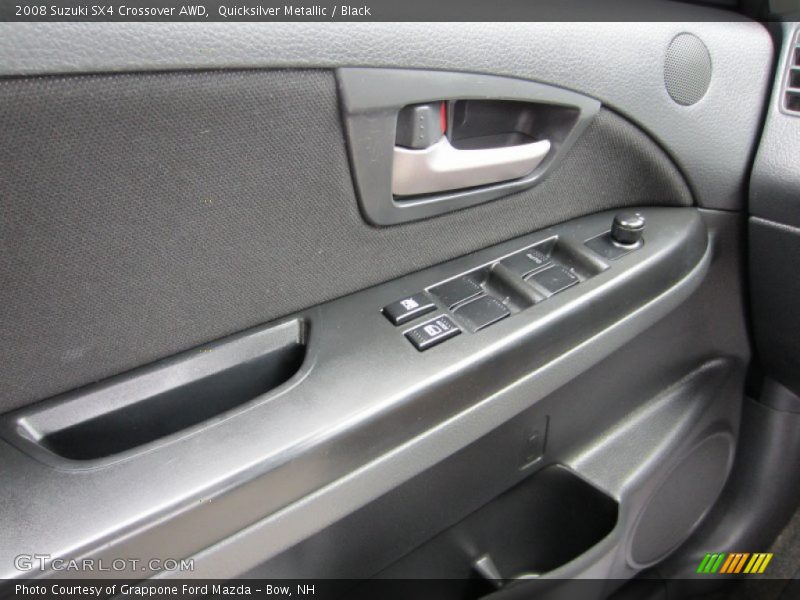 Quicksilver Metallic / Black 2008 Suzuki SX4 Crossover AWD