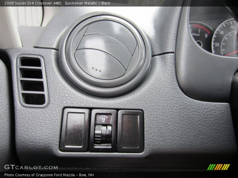 Quicksilver Metallic / Black 2008 Suzuki SX4 Crossover AWD