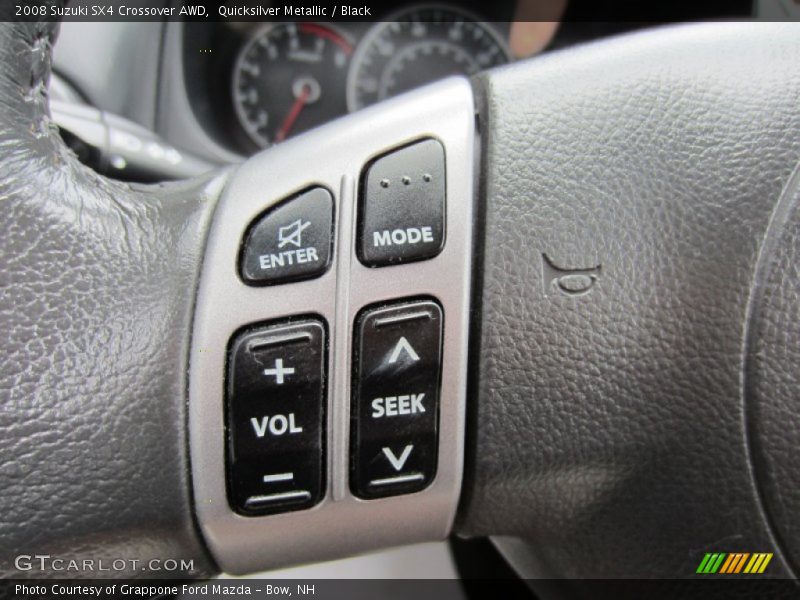 Quicksilver Metallic / Black 2008 Suzuki SX4 Crossover AWD