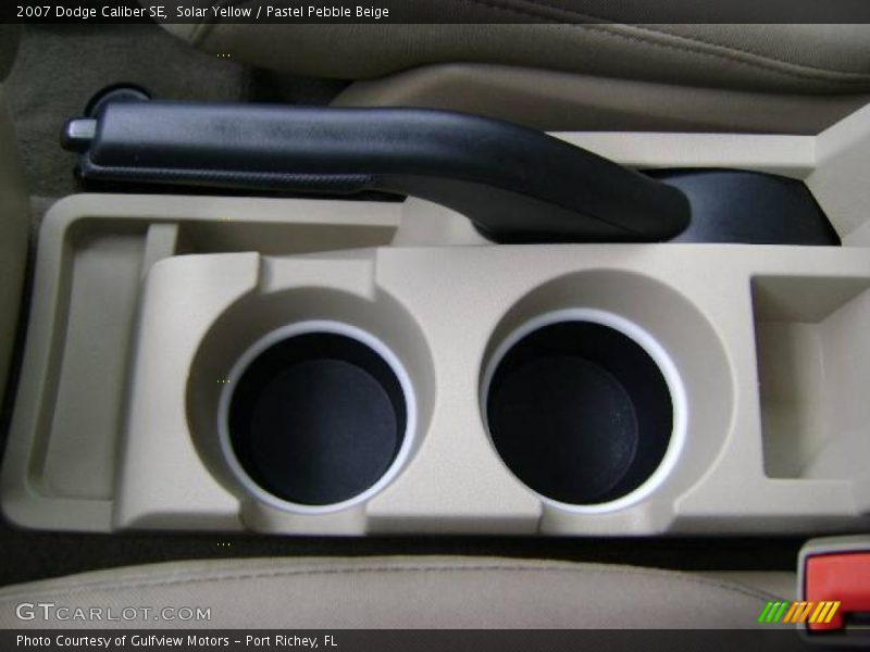 Solar Yellow / Pastel Pebble Beige 2007 Dodge Caliber SE
