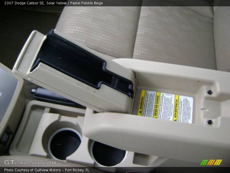 Solar Yellow / Pastel Pebble Beige 2007 Dodge Caliber SE