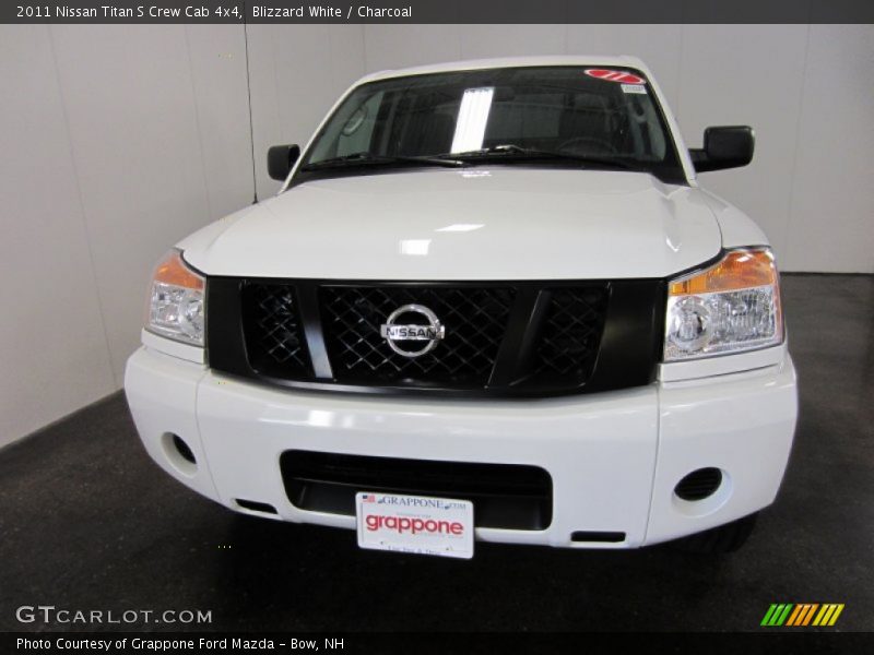Blizzard White / Charcoal 2011 Nissan Titan S Crew Cab 4x4