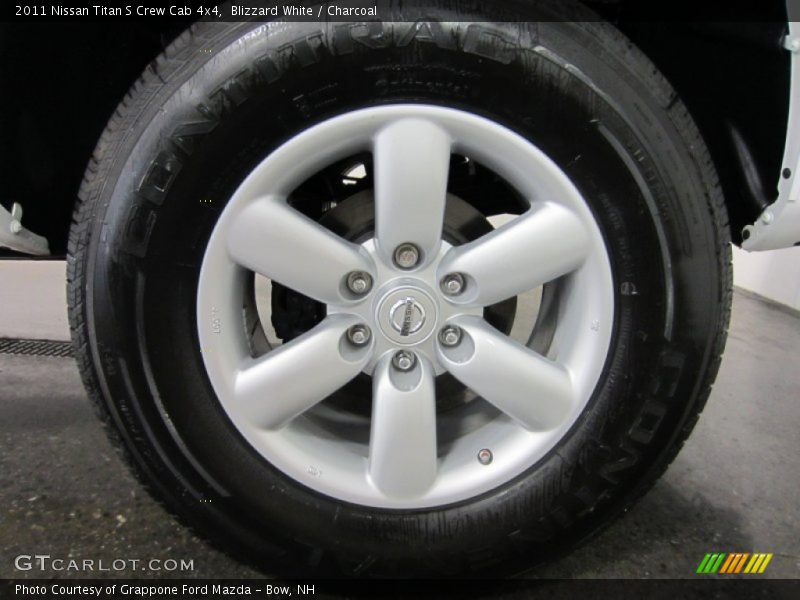 Blizzard White / Charcoal 2011 Nissan Titan S Crew Cab 4x4