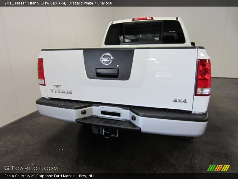 Blizzard White / Charcoal 2011 Nissan Titan S Crew Cab 4x4