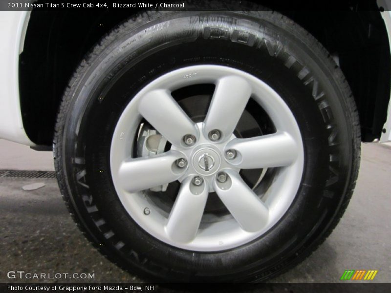 Blizzard White / Charcoal 2011 Nissan Titan S Crew Cab 4x4