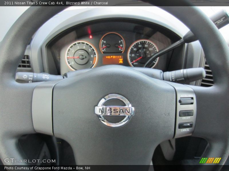 Blizzard White / Charcoal 2011 Nissan Titan S Crew Cab 4x4