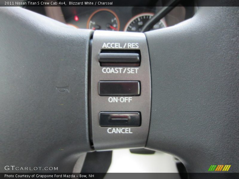 Blizzard White / Charcoal 2011 Nissan Titan S Crew Cab 4x4