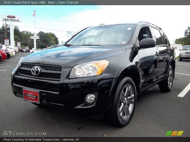 Black / Dark Charcoal 2010 Toyota RAV4 Sport 4WD