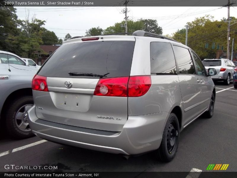 Silver Shadow Pearl / Stone 2009 Toyota Sienna LE