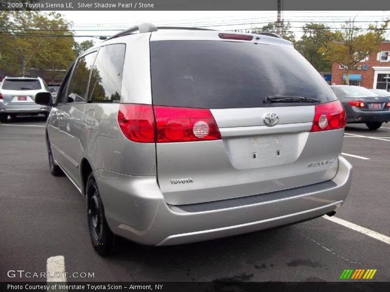 Silver Shadow Pearl / Stone 2009 Toyota Sienna LE
