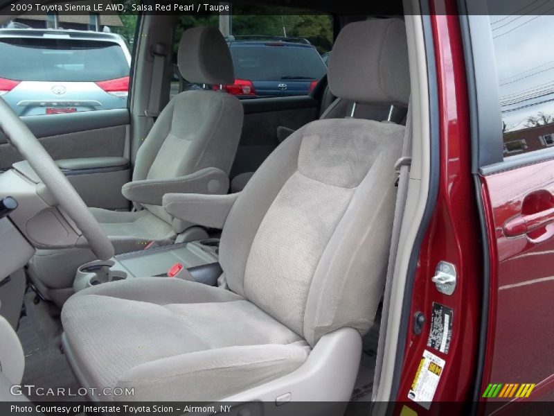  2009 Sienna LE AWD Taupe Interior