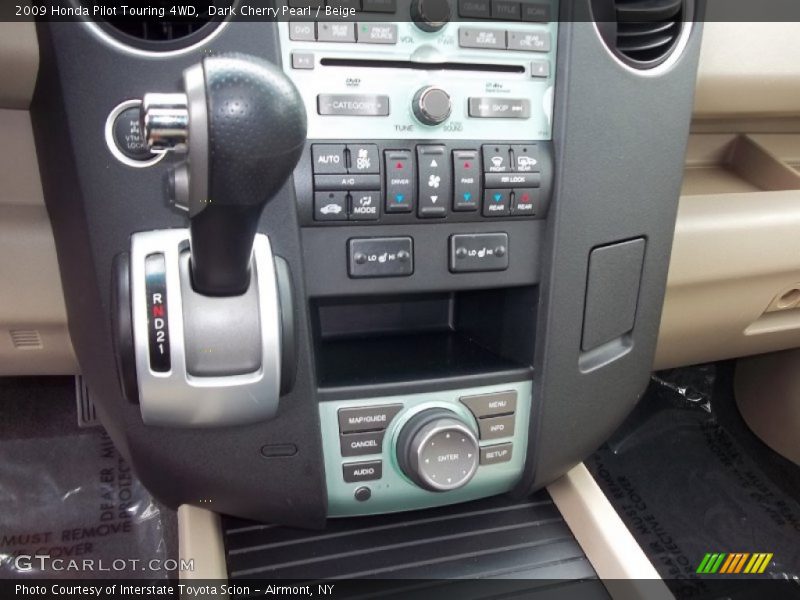 Dark Cherry Pearl / Beige 2009 Honda Pilot Touring 4WD