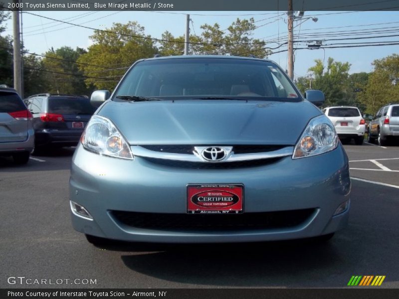 Blue Mirage Metallic / Stone 2008 Toyota Sienna Limited