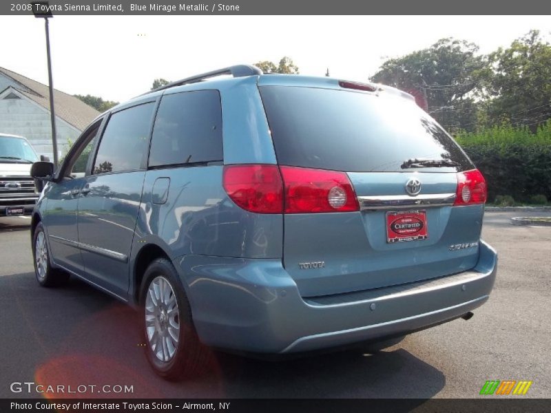 Blue Mirage Metallic / Stone 2008 Toyota Sienna Limited