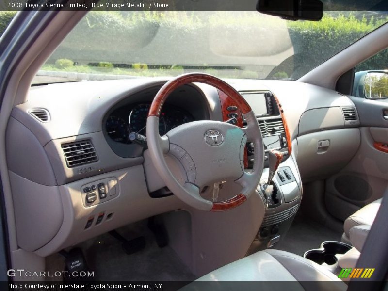 Blue Mirage Metallic / Stone 2008 Toyota Sienna Limited