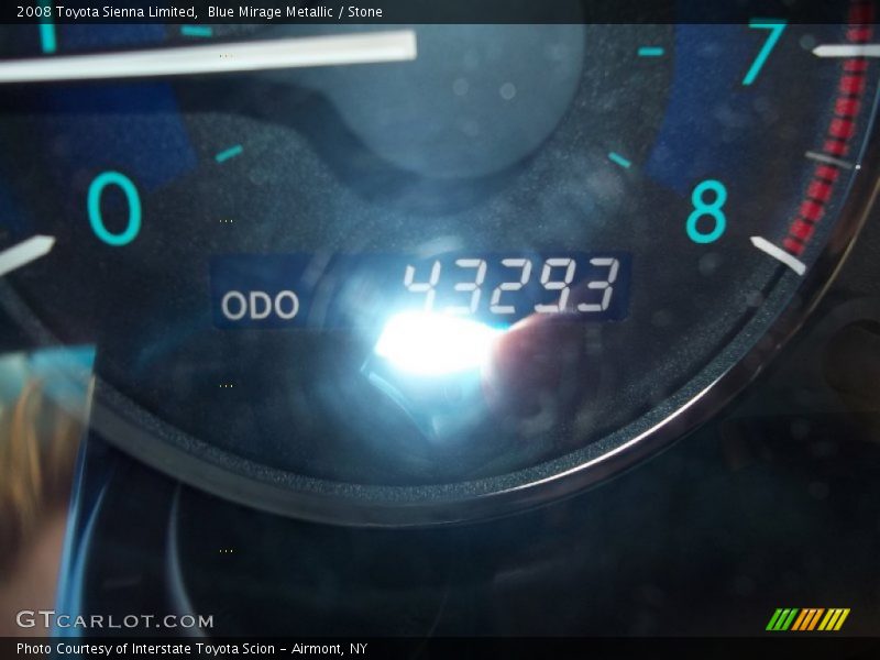 Blue Mirage Metallic / Stone 2008 Toyota Sienna Limited
