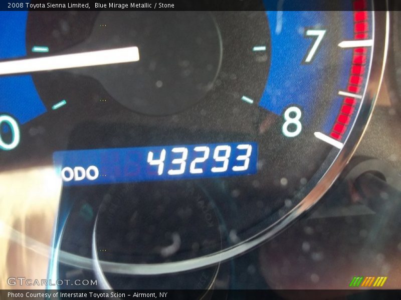 Blue Mirage Metallic / Stone 2008 Toyota Sienna Limited
