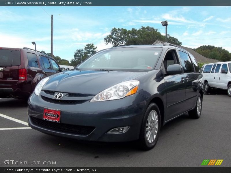 Slate Gray Metallic / Stone 2007 Toyota Sienna XLE