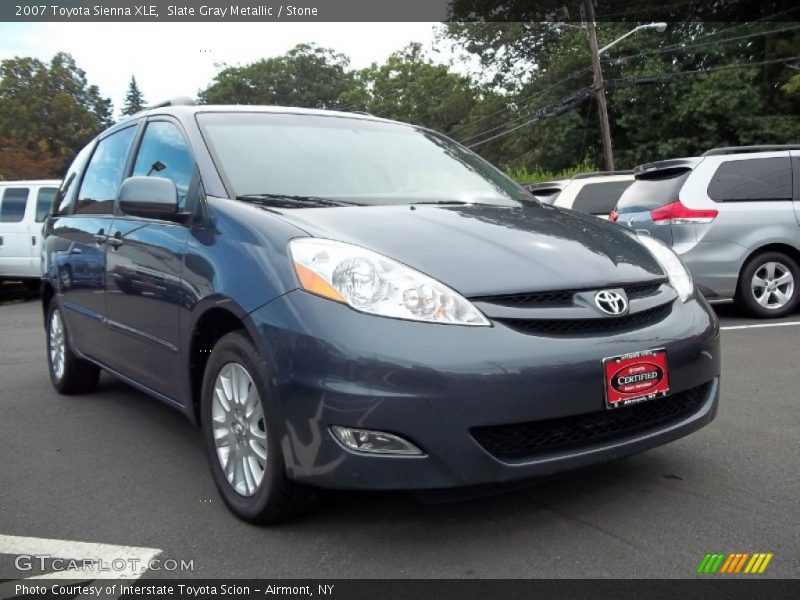 Slate Gray Metallic / Stone 2007 Toyota Sienna XLE