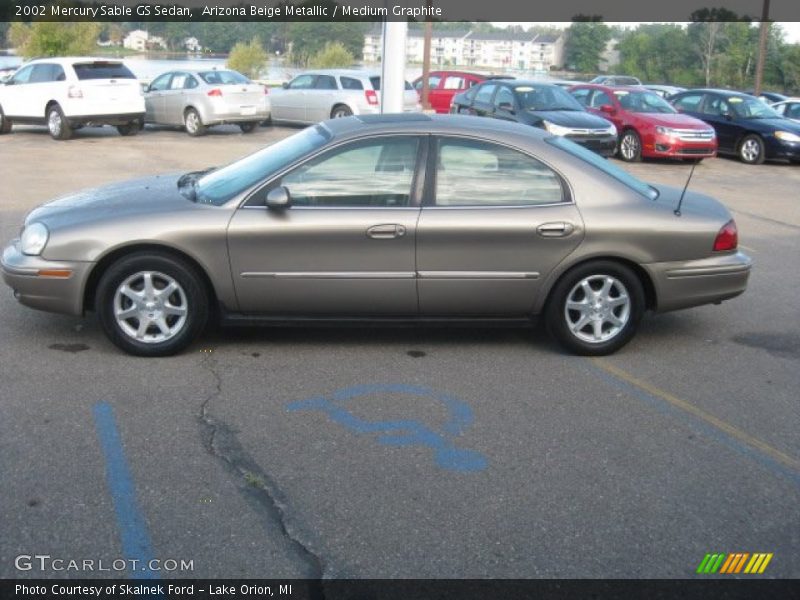 Arizona Beige Metallic / Medium Graphite 2002 Mercury Sable GS Sedan
