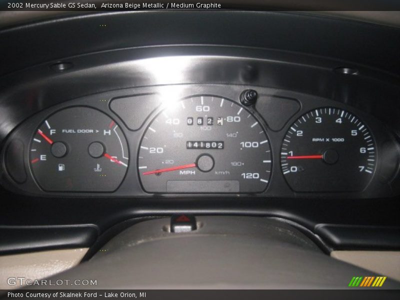Arizona Beige Metallic / Medium Graphite 2002 Mercury Sable GS Sedan