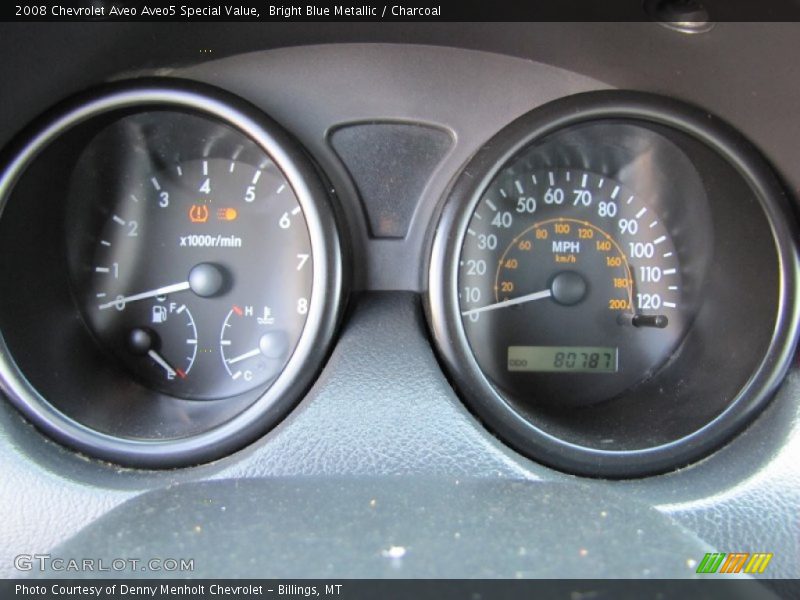 Bright Blue Metallic / Charcoal 2008 Chevrolet Aveo Aveo5 Special Value