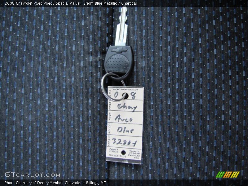 Bright Blue Metallic / Charcoal 2008 Chevrolet Aveo Aveo5 Special Value