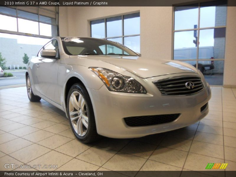 Liquid Platinum / Graphite 2010 Infiniti G 37 x AWD Coupe