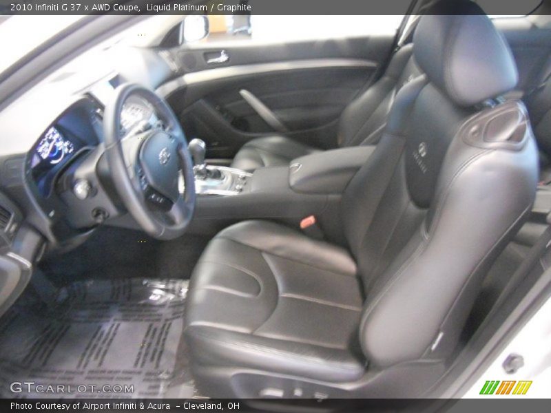 Liquid Platinum / Graphite 2010 Infiniti G 37 x AWD Coupe